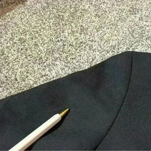 PENDLETON JACKET BLAZER VINTAGE VIRGIN WOOL SIZE 12 Petite 3 BUTTON Black- Note - Picture 7 of 13